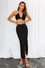 Girl Code Maxi Skirt Black