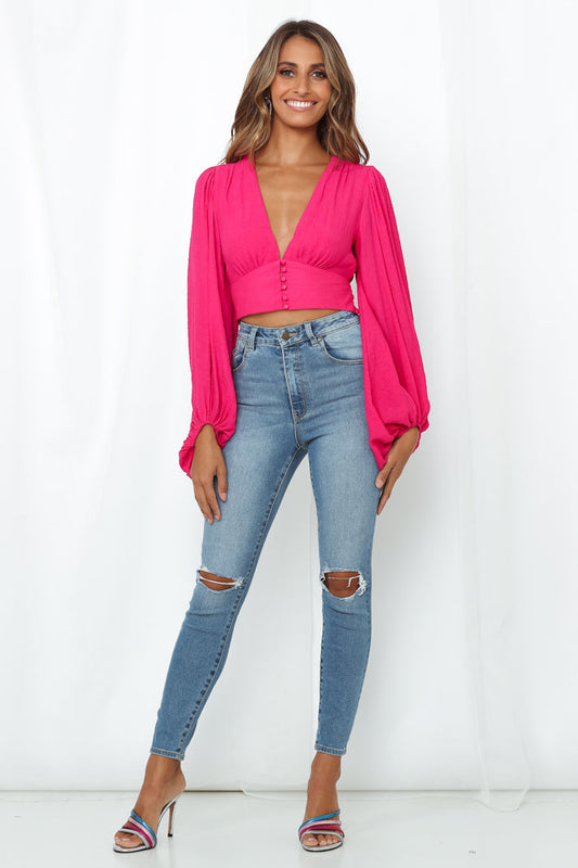 Agyness Top Hot Pink