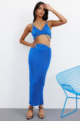 Not A Stereotype Maxi Skirt Blue