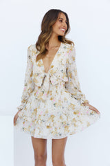 Crystal Skies Dress Beige