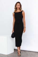 Maddison Midi Dress Black