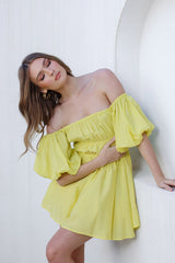 Be Your Baby Doll Dress Yellow