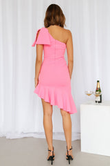 Laguna Beach Midi Dress Hot Pink