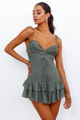 Drifting Seas Romper Khaki