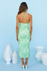 Icy Touch Midi Dress Green