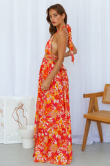 No Cares Maxi Dress Orange