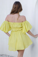 Be Your Baby Doll Dress Yellow