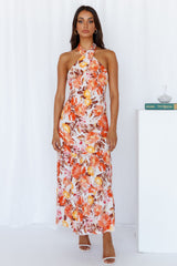 Love Loop Midi Dress Orange