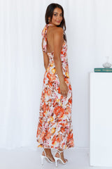 Love Loop Midi Dress Orange