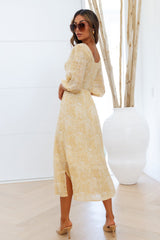 Summer Lovers Midi Dress Mustard