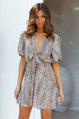 Hand On My Heart Dress Beige