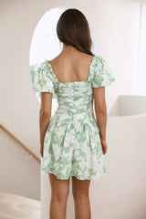 Paradise Reached Dress Green