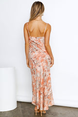 No Yesterday Maxi Dress Orange