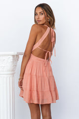 Love Never Stops Dress Peach