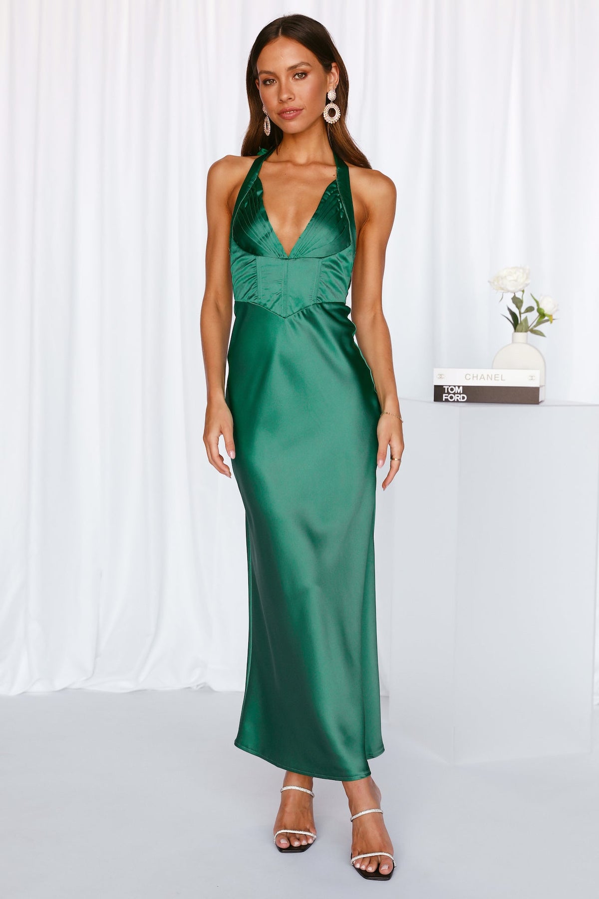 Loud Nights Maxi Dress Green