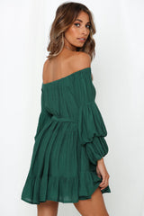 Always The Love Songs Dress Forest Green