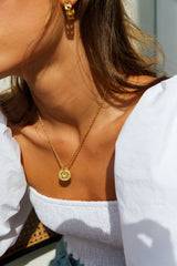 18K Gold Plated Illusory Lives Necklace Gold