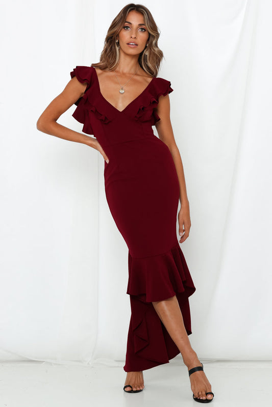 The Hills Maxi Dress Plum