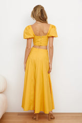 Orchard Field Maxi Skirt Yellow