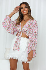 Ballroom Bloom Crop Top Pink