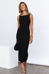 Maddison Midi Dress Black