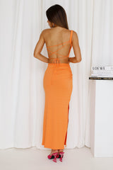 Merry Go Round Maxi Skirt Orange