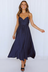 Our Next Brunch Midi Dress Navy