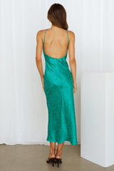 RUNAWAY Archer Midi Dress Emerald