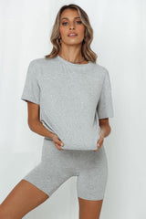 HELLO MOLLY Rest Your Eyes Tee Grey