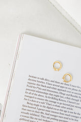 18K Gold Plated Eyes To The Soul Earrings Clear