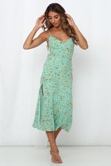 California Dreaming Midi Dress Green