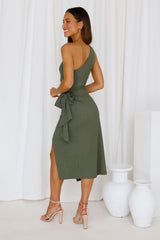 Airplane Mode Midi Dress Green