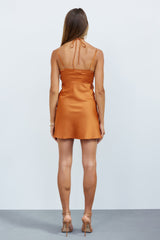 Lush Nights Dress Rust