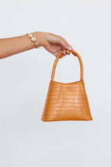 BILLINI Clover Shoulder Bag Sherbet Patent Croc