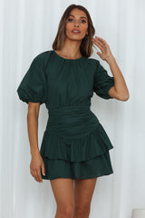 Emerald Eyes Dress Forest Green