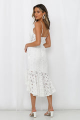 Back In The Habit Midi Dress White