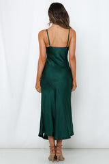 Asking For A Friend Midi Dress Forest Green