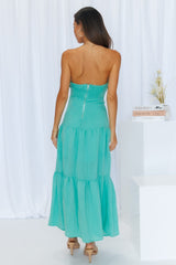 Pose For The Show Midi Dress Aqua