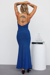 RUNAWAY Fantasy Maxi Dress Blue