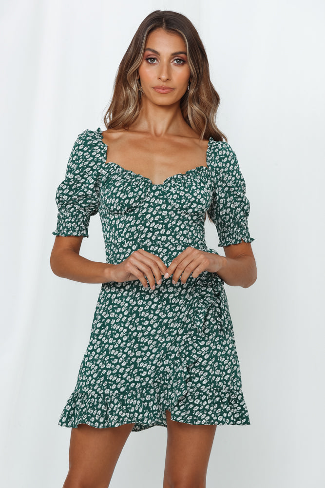 Passenger Side Dress Forest Green