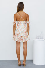 Floral Basking Dress Orange