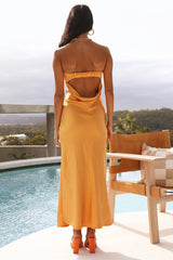 Run To The Top Maxi Dress Golden