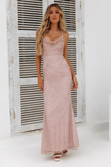 DEAR EMILIA Fame Seeker Maxi Dress Bronze