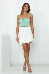 Live For Danger Skirt White