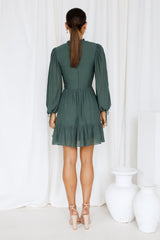 Old Tale Dress Forest Green