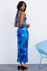 Need One Dance Maxi Skirt Blue