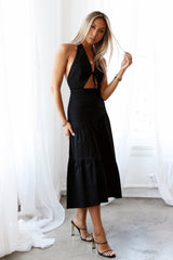 HELLO MOLLY Happy Times Maxi Dress Black