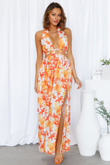 Rising Love Maxi Dress Orange