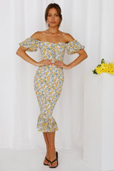 Alive Today Midi Dress Yellow