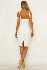 Made In Michigan Midi Dress White